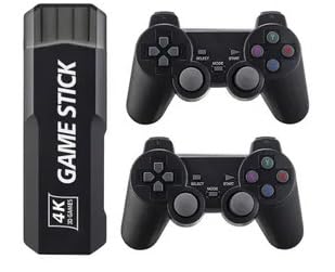 RETRO GAMERS - Wireless Game Stick (37000 in 1 Games ) (2D, 3D) with 2 Controllers
