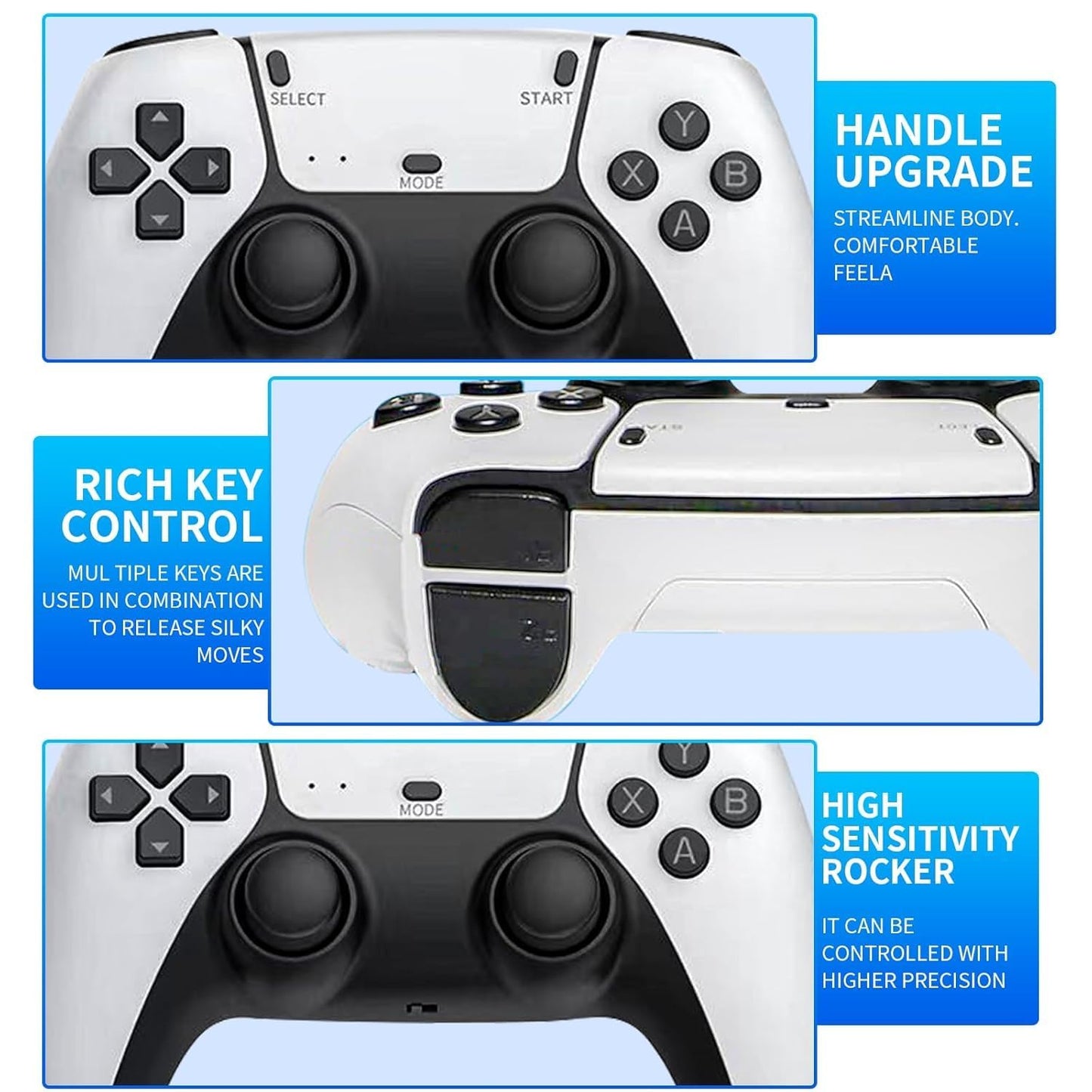 RETRO GAMERS - 4K Ultra HD Wireless Game Stick (20000 in 1 Games ) with 2 Controllers