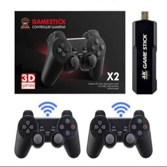 RETRO GAMERS - Wireless Game Stick (37000 in 1 Games ) (2D, 3D) with 2 Controllers